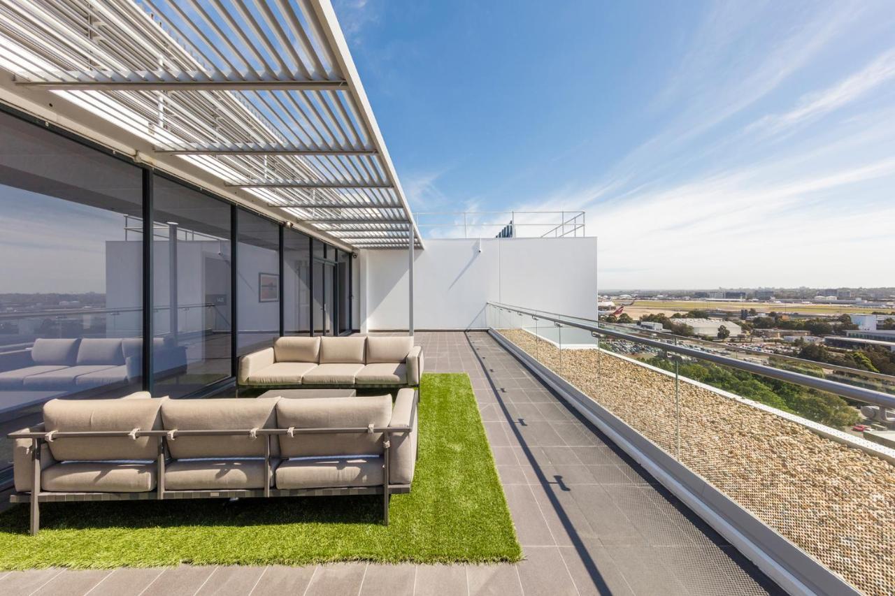 Meriton Suites Mascot Central Sydney Zewnętrze zdjęcie Rooftop garden